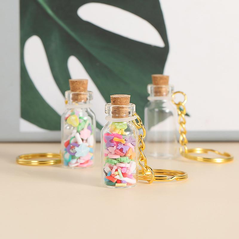 1/5Pcs Transparent Mini Glass Bottle Cork Diy Decoration Exquisite Drifting Wishing Message Cute Jars Containers Gifts 2Ml