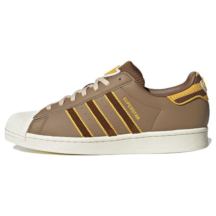Adidas Originals Superstar Leather Low-Top Sneakers Unisex Sneakers Beige IG3003