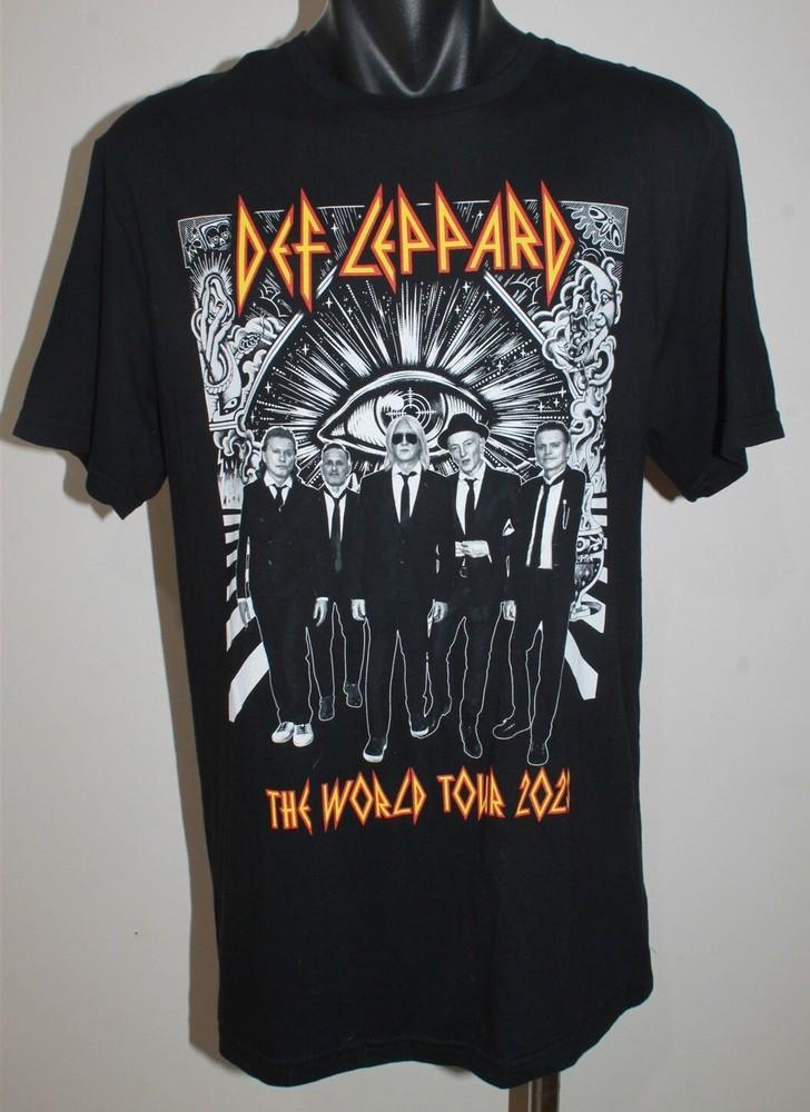 

Def Leppard The World Tour 2023 TShirt Size Medium Gildan Music Concert Band Unisex T-Shirt M