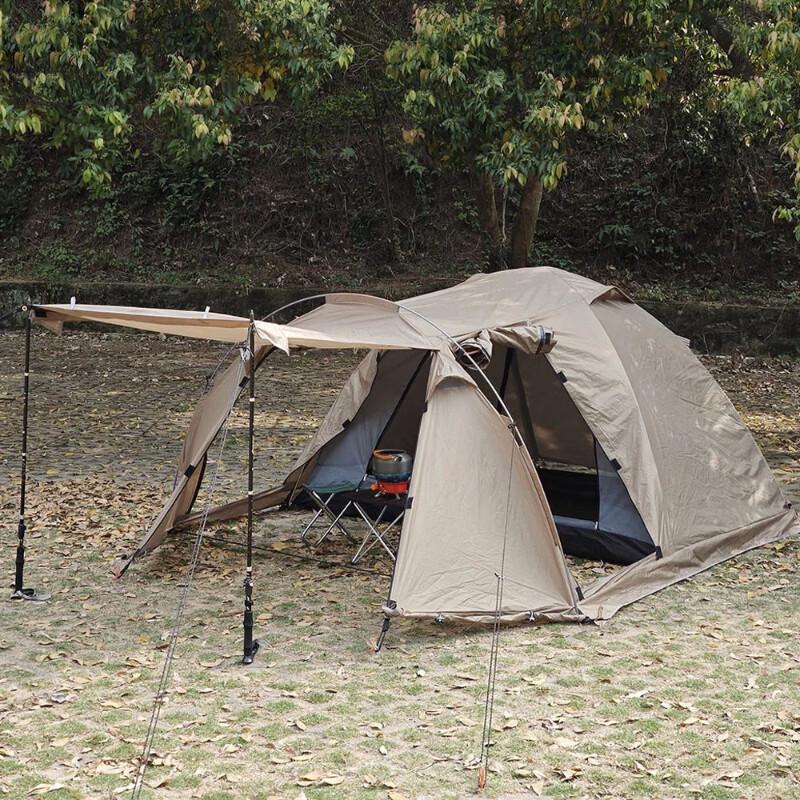 OEING Extendable Double-Layer Tunnel Camping Tent