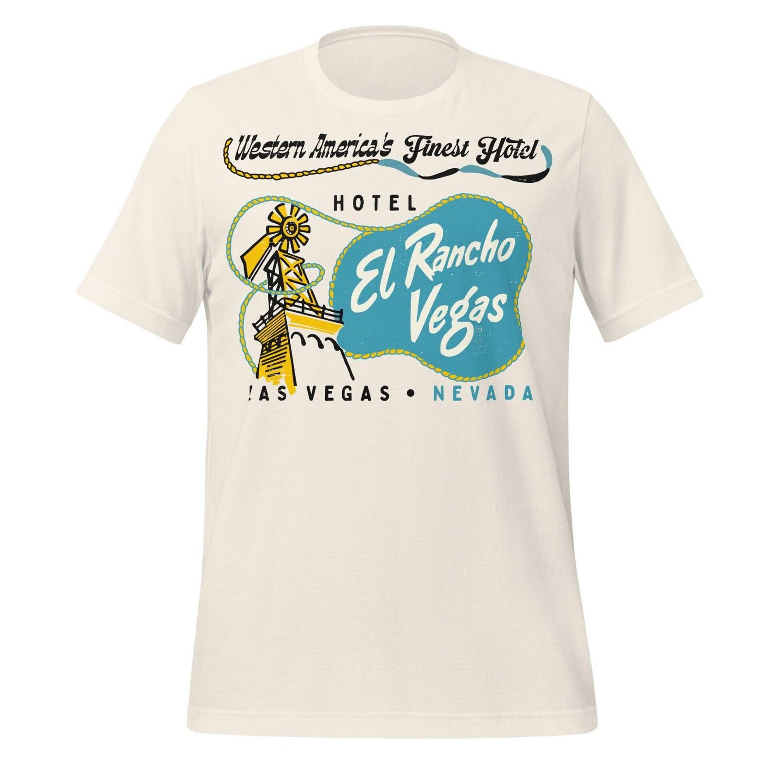 Las Vegas Retro Hotel T-Shirt, El Rancho Design (100% Cotton) 3XL