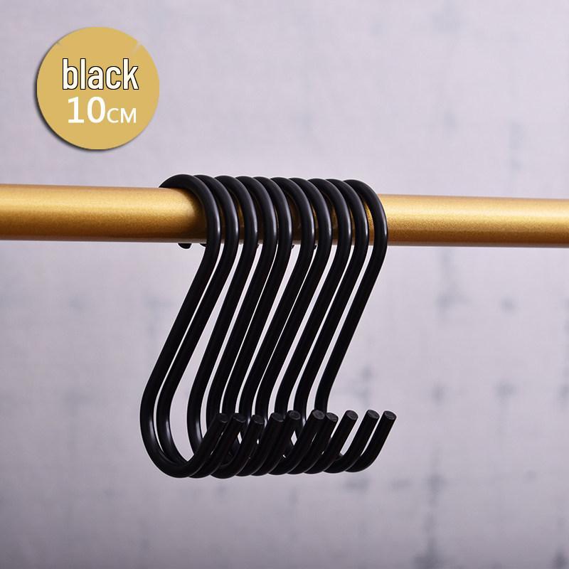 Gold Hook Clothing S-Shaped Stainless Steel Hanger: Extended Clothes & Pants Hook Standard