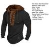 Pánská mikina s kapucí Šněrovací Patchwork design Dlouhý rukáv Pulovry Skládané Ležérní Sportovní Školní Top Streetwear