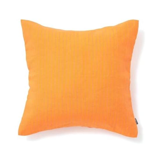 Francfranc Linen Line Cushion Cover 45cm x 45cm Orange