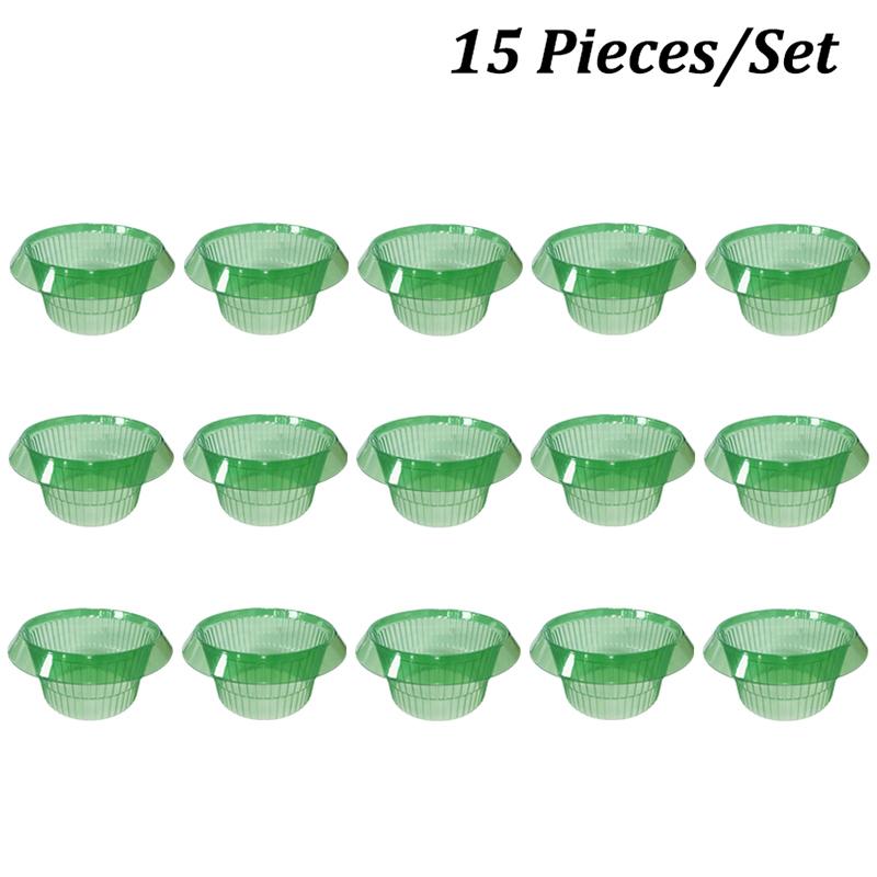 5-25Pcs Plants Slug Protection Rings Green Planter Flower Pot Snail Vegetables Cover Reusable Pest Control Trapper Garden Tool