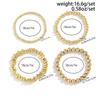 Heart Pendant Bead Stacking Bracelet Set Fashion Jewelry Minimalist Accessories Multi Layer Adjustable Bracelets for Women Girls Trend Charm Gift