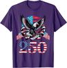 250 Years Eagle July 4th 2026 250th Anniversary USA T-Shirt