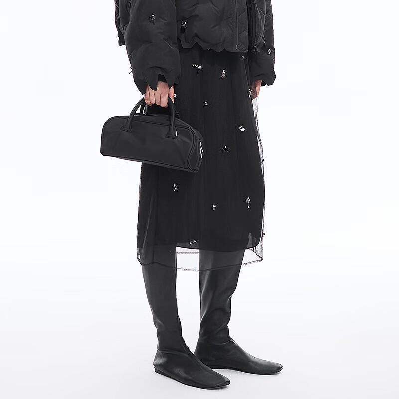 JNBY Women's Autumn Straight Mesh Midi Skirt