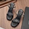 Stepping on shit feels waterproof table women's shoes high heels are not tired, thick heels are versatile, comfortable sandals model