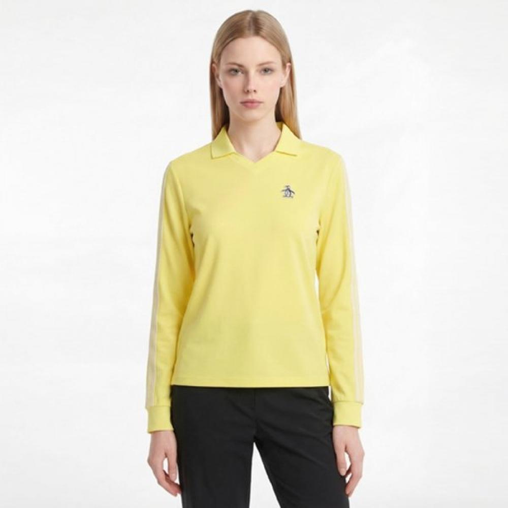 MunSingwear Women S Long Sleeve meSh T ShirT lighT Yellow mr122pTl31
