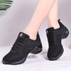 Square dance shoes sailor ghost step middle heel dance shoes female adult fly knitting dancing women's shoes soft-soled sports fitness shoes