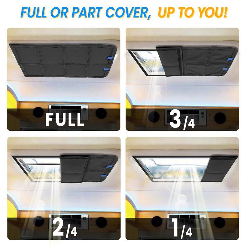 RV Door Window Cover Magnetic Trailer Privacy Protection Windproof RV Window Shade Privacy Cover For Van Trailer Truck Camping