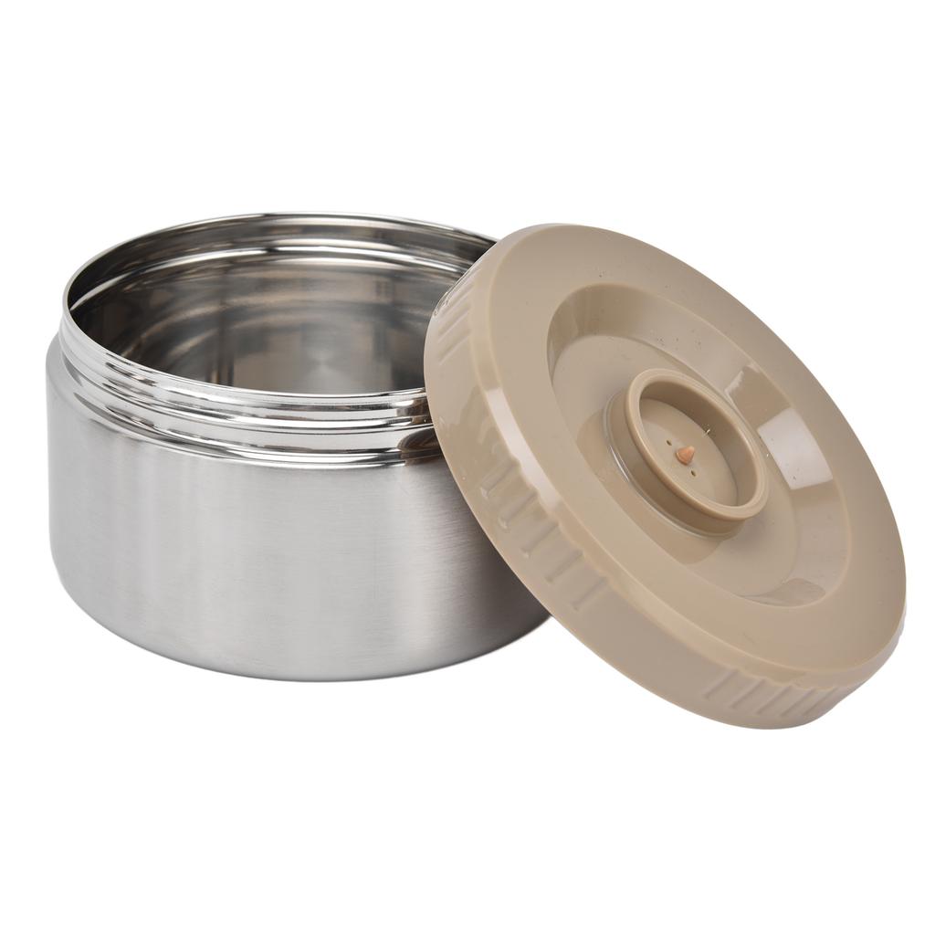 Scatola Pranzo Termica Sottovuoto in Acciaio Inossidabile 304 da 2000 ml Portatile a 3 Strati Barile Termico Sottovuoto Colore Acciaio Inossidabile