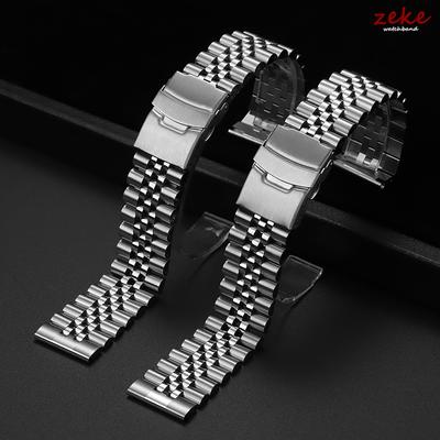 Brățară de Ceas de Lux din Oțel Inoxidabil Solid pentru Seiko SKX009 Bărbați Scufundări Oțel Cataramă Pliabilă Curea 18/19/20/21/22/24mm