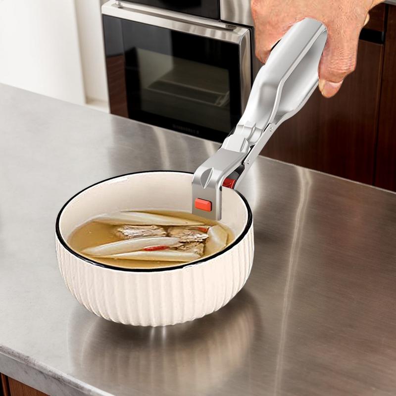 Hot Dish Plate Clip Anti-Scald Bowl Clip Gripper Handle Bowls Clamp Holder for Fry Pans Air Fryers Steamers Ovens Kitchen Tools