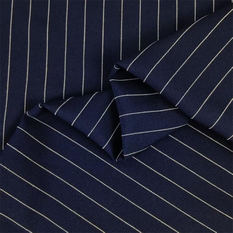 100x150cm Classic Black and White Striped Suit Fabric Summer Micro-elastic Fabric DIY Suit Trousers Workwear Uniform Clothing 100x150cm