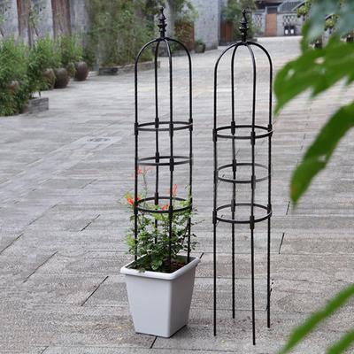 Obelisk Trellis Metal Indoor Vine Supports Plant Tower Patio Lawn Porch Balcony Trellis For Clematis Jasmine Sweet Peas Outdoor