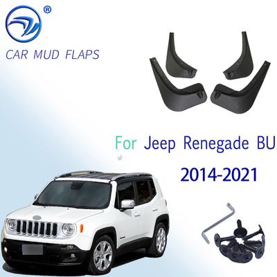 4Pcs/Set Car Mudflaps Splash Guards Mud Flap Mudguards Fender For Jeep Renegade BU 2014- Car Styling