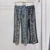 Design-Sinn zerrissene Jeans Damen Frühling und Sommer locker weite Beine gerade Trend Bettler Persönlichkeit dünn High Street Hosen