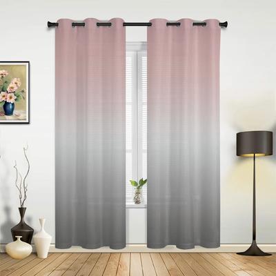 Pembe Gri Gradyan Yatak Odası Oturma Odası Perdeleri Mutfak Çocuk Odası Pencere Perdesi Modern Ev Dekorasyonu