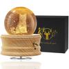 Mozalida Music Box Cute Cat Apple Crystal Ball Music Perfect for or As a Gift for Features a Moon Ambient Bedside LED USB Projection and a Stylish