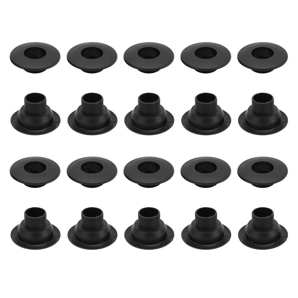 10 Pairs Table Foosball Bushings Black 15.8mm Table Football Board Bearings for 5529 Foosball Table Shafts