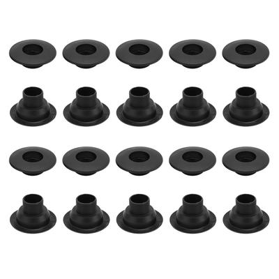 10 Pairs Table Foosball Bushings Black 15.8mm Table Football Board Bearings for 5529 Foosball Table