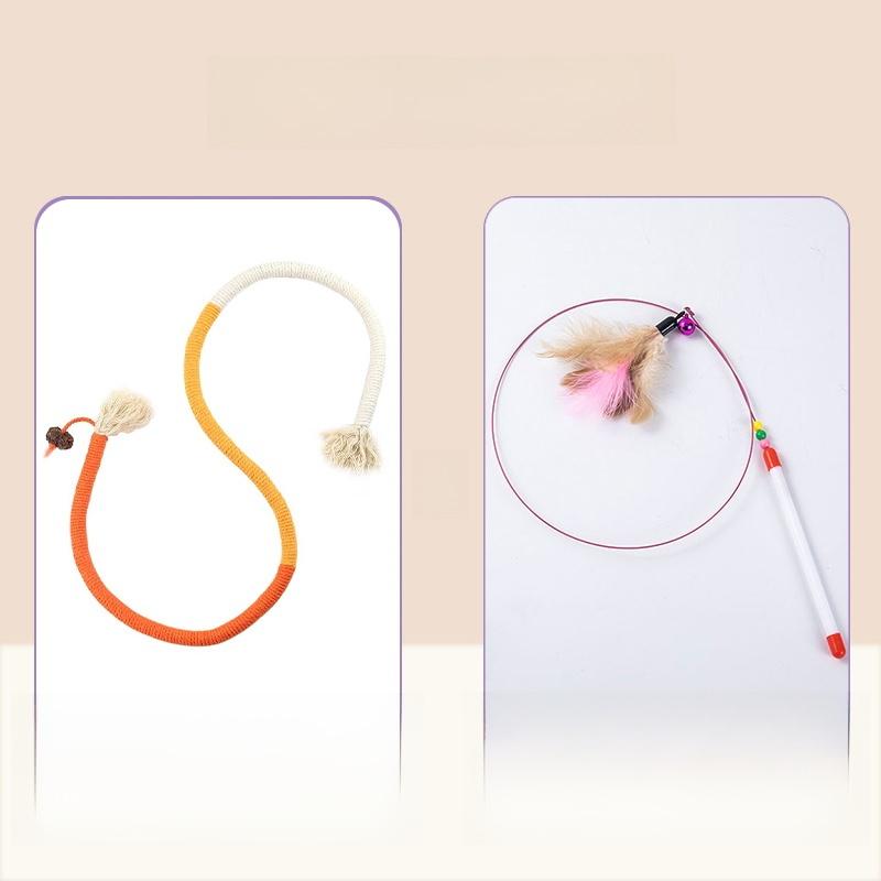 Toy Chew Rope Self Entertaining Teeth inding Play Sti Pet Supplies Biting Rope Toy for Kittens Interactive Toys for s