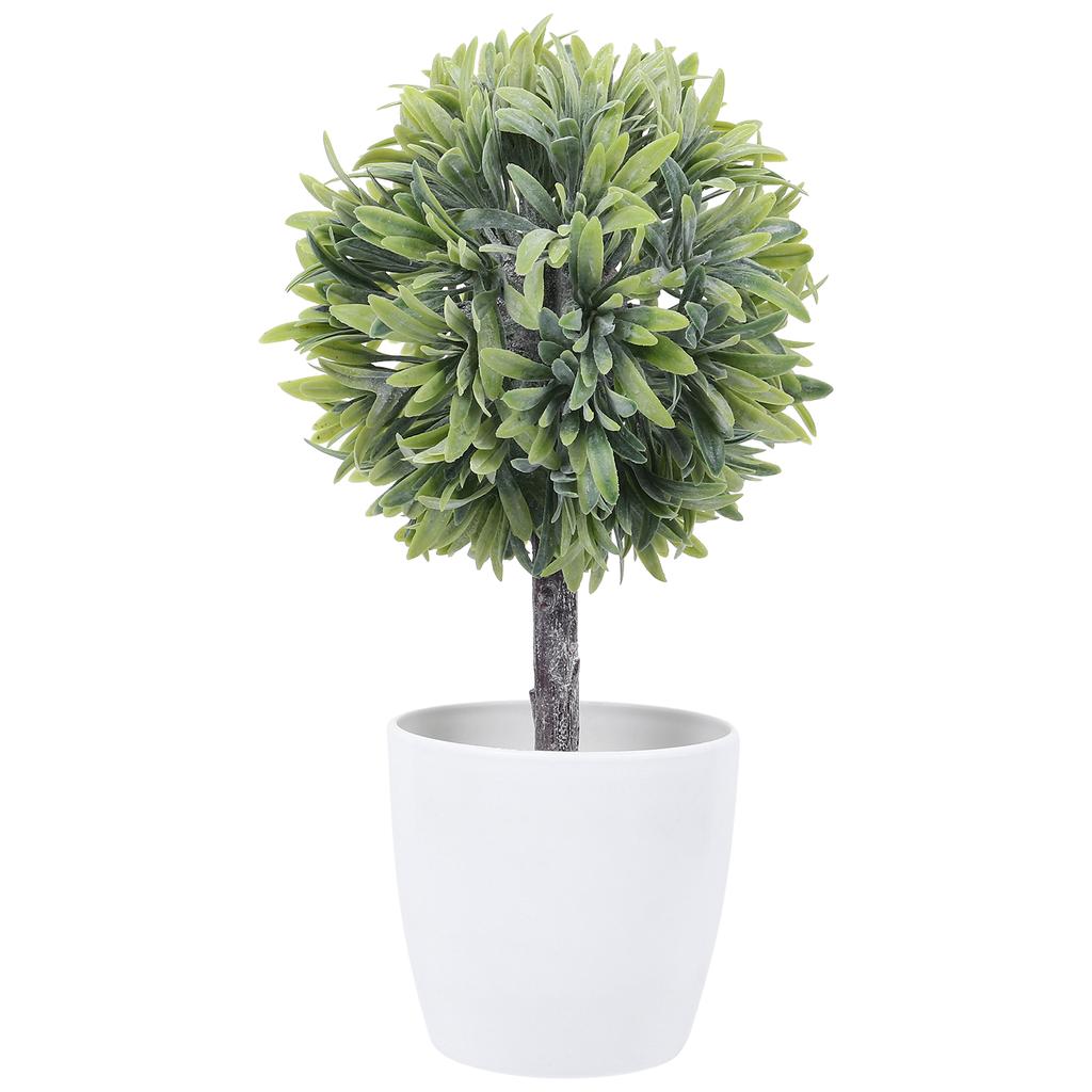 Konstgjord sfärisk krukväxt Falska gröna växter Faux Dekor Simulerad Bonsai Hem