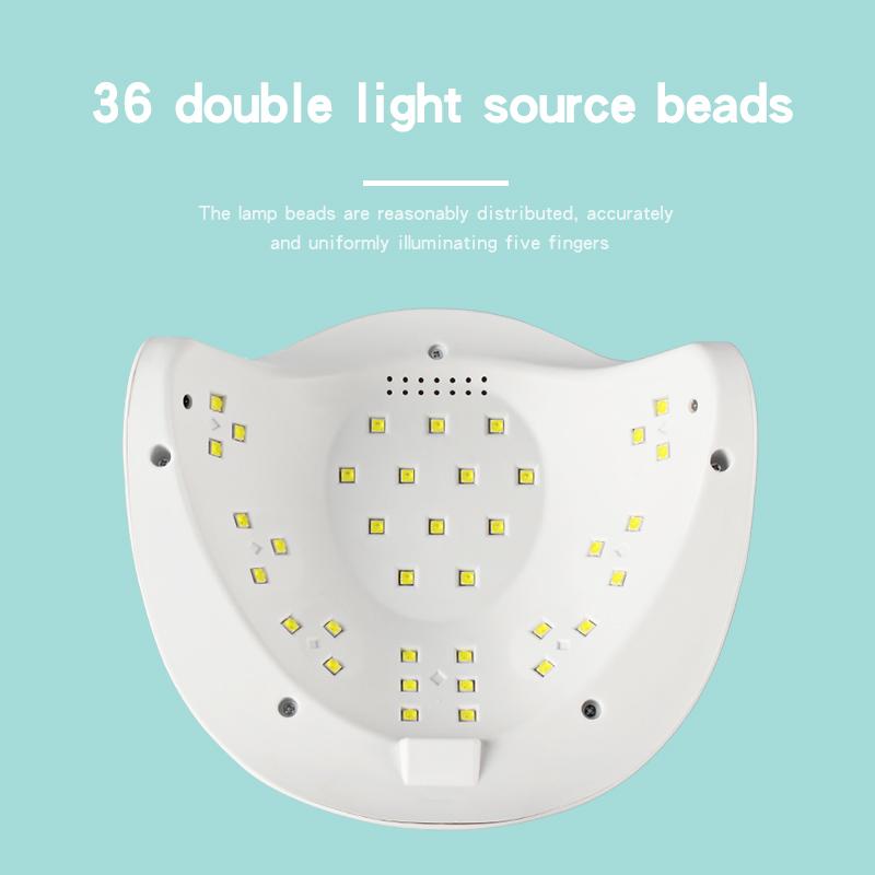 Professional Uv Lamp Nail Dryer Infrared Sensor Manicure Nails Light for Fast Curing ofAll Gel Nail Polish Nail Dryer Salon Tool