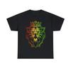 Retro Lion Of Judah Rastafarian Graphic Tee Shirt, S-5XL