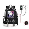 Riman My Hero Academy, Surrounding Backpack, Large-capacity Computer Bag with USB Port, Student Schoolbag