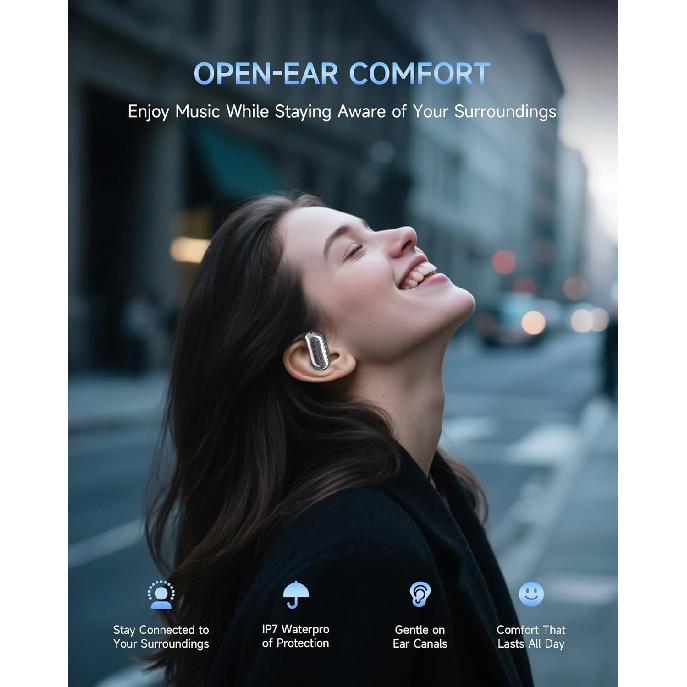 AI Translation Earbuds Real Time,188 Language Translator Earbuds,Bluetooth 6.1 Audifonos Traductores Inglés Español,OWS 4-in-1 Translation