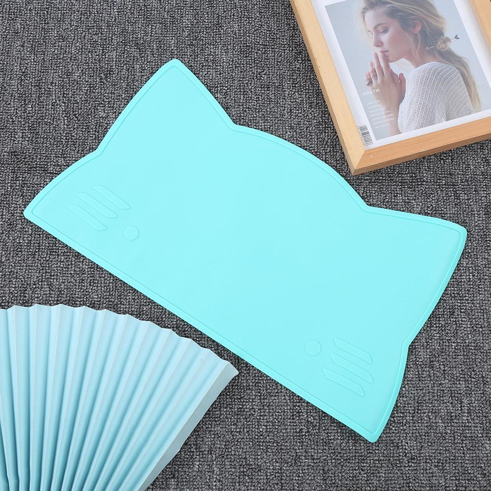 Suport de masă pentru bebeluși din silicon cu ventuză, antiderapant, termoizolant, pentru copii mici(Menta verde )