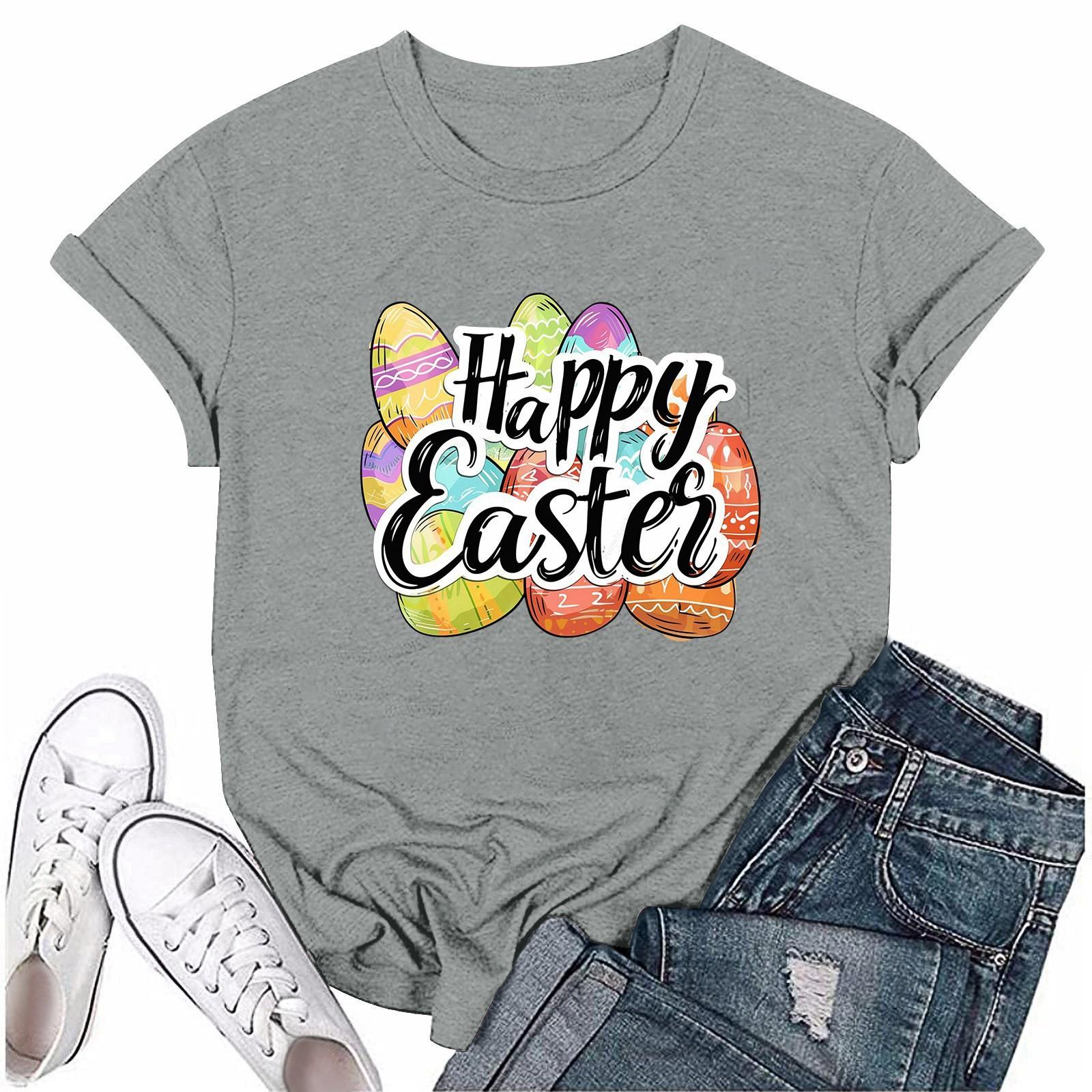 

Женская модная повседневная футболка с круглым вырезом и короткими рукавами M