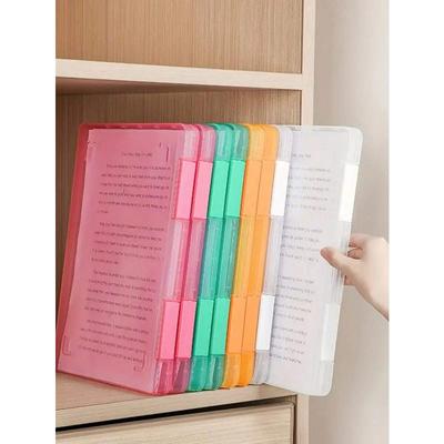 Minimalistischer Schreibtisch A4 Dokumentenhalter Papierorganisator Transparente Kunststoff Rechnungsmappenbox Büro Studentenbedarf Tragbar