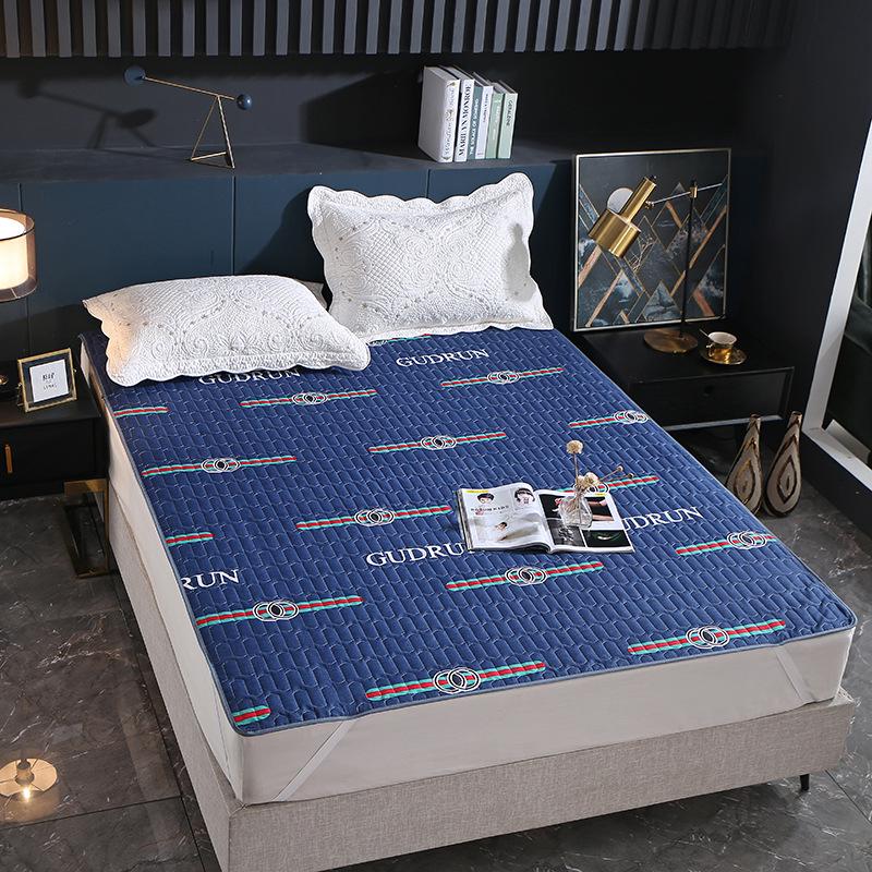 Wodoodporny Pikowany Ochraniacz na Materac i Antypoślizgowa Podkładka Inkontynencyjna z Bawełnianym Pyłoszczelnym Pokrowcem na Łóżko