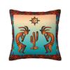 Afrikanische Stammes-Native American Kokopelli Kissenbezug xcm Samt Kissenhülle für Sofa Quadratischer Kissenbezug Heimdekoration