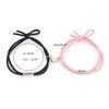 2 Pieces Friendship Bracelet Matching Heart Wristband for Women Men Magnet Bracelets Set for BFF Friends Rope Bracelet