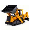 מחפרון מלגזה משאית הנדסית טרקטור דגם רכב Diecast פלסטיק דחפור דו-ראש צעצוע רכב רכב אינרציאלי צעצוע לבנים