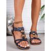 Women's New Summer Plus Size Shoes Floral Accessories Casual Comfort Beach Flat Sandals
