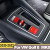 Für VW Golf 8 MK8 Rline R GTI 2022 Autoinnenraum Schaltknauf Handbremse Auto Hold Button P Schalter Aufkleber Streifenverkleidung