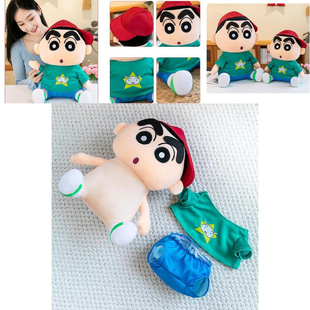 Adorable Crayon Shin Chan Plush Toy In Hoodie Design Soft And Cuddly Doll For Kids