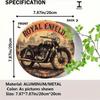 Retro Enfield Motorcycle Metal Tin Sign 8x8 inch Garage Wall Art Home Decor Bar Man Cave Poster