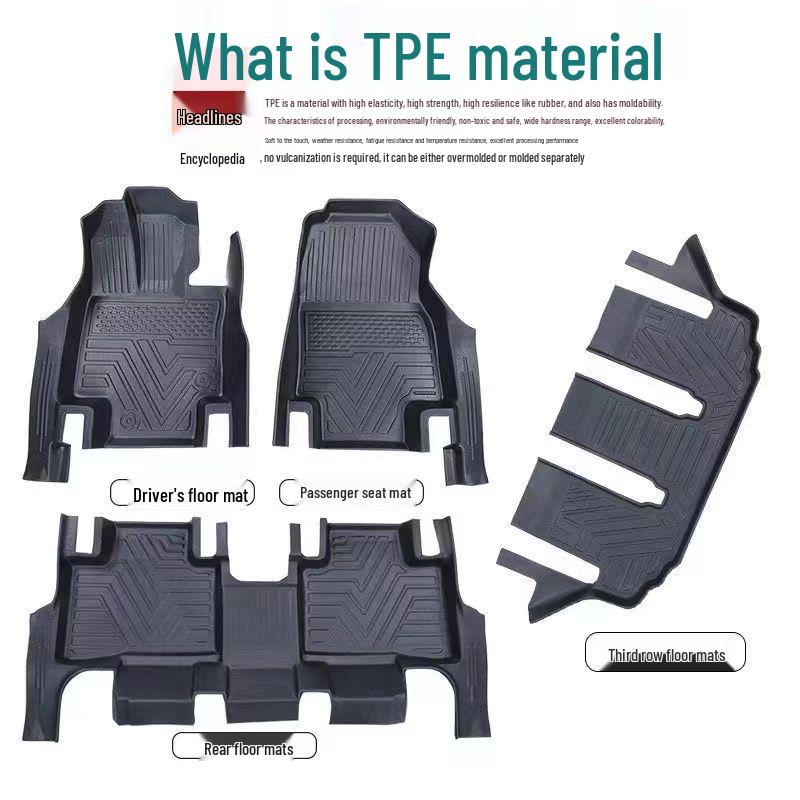 All-Weather TPE Floor & Trunk Mats for Tesla Model 3/Y - 3D Injection Molded