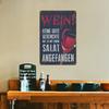 Decorative Metal Signs with German Phrases for Bar, Pub, and Home Decor – Vintage-Style Wall Plaques