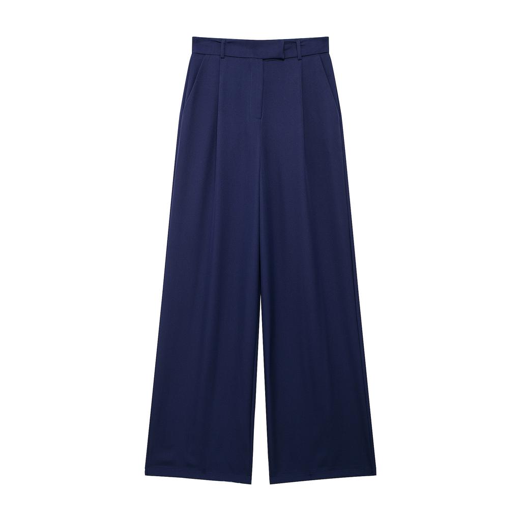Women's High Waisted Pleated Wide Leg Pants for Summer Comfort and Loose Fit