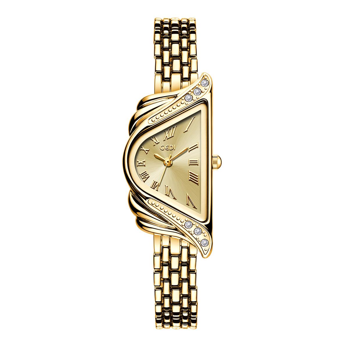 Watch Female Irregular Dial Niche Design Exquisite Fashion Retro Versatile Temperament Quartz Watch