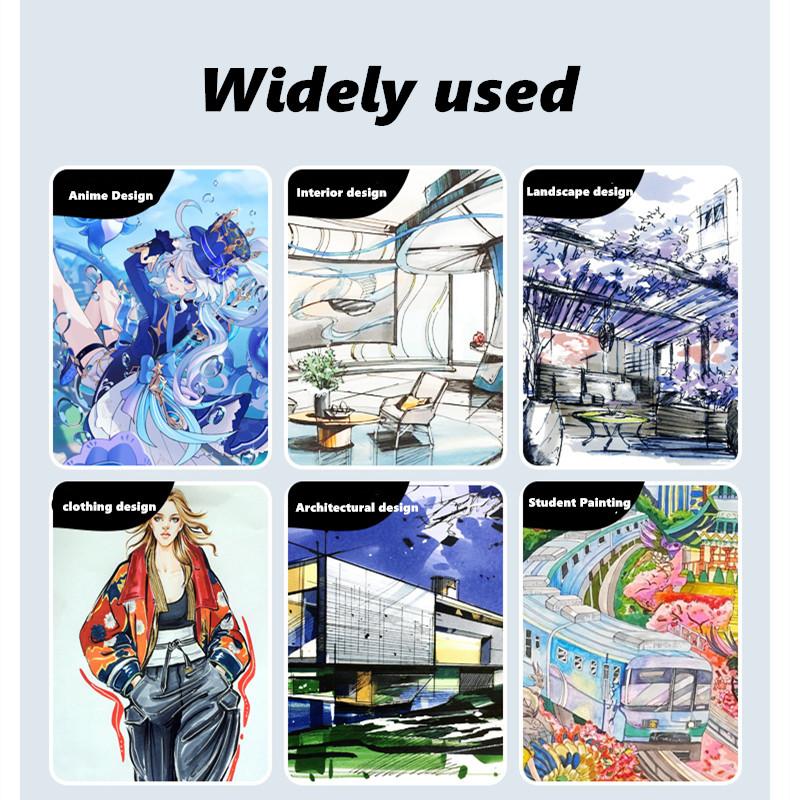 Set markere acrilice moale guașă colorată Gou Xianbi DIY gooka model ceramică stilou graffiti