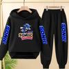 Kids 3-12Yrs Autumn Hoodie Anime Products Clothing Sports Pullover Sweatshirt+Pants Two-Piece Set Boys Girls Toddler Leisure Set